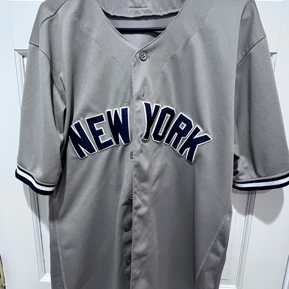 Majestic Gray New York Jersey